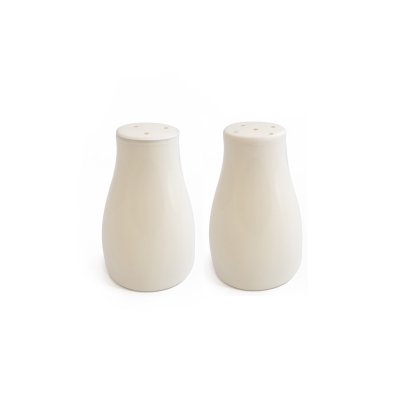 SET SALT & PEPPER SAKURA PLAIN WHITE- SALERO + PIMENTERO
