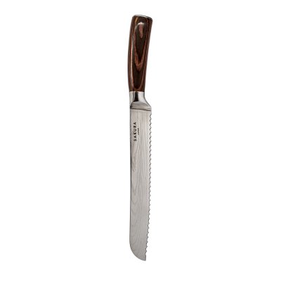 CUCHILLO SAKURA P/ PAN PRO STAINLESS STEEL BROWN EBANO 33 CMS