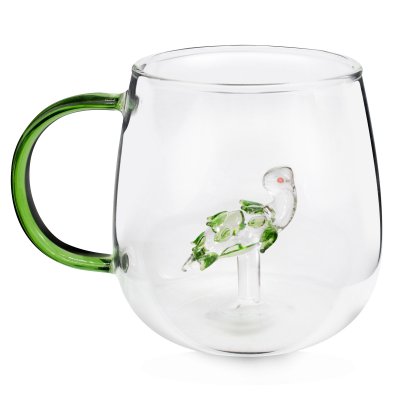 TAZA DE VIDRIO SAKURA CRYSTAL SAFARI TURTLE 350 ML