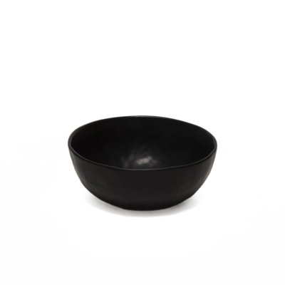 BOWL SAKURA ZEN MATT BLACK DE PORCELANA 15.5 CM