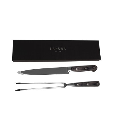 SET PARRILLERO SAKURA VINTAGE BLACK ROAST - 2 PIEZAS