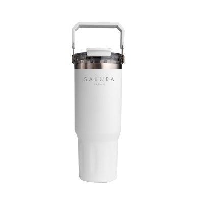 VASO TÉRMICO SAKURA STRIDER EDITION WHITE 900 ML