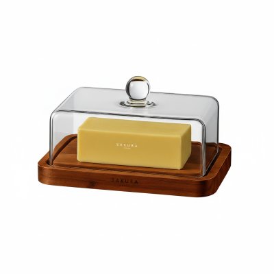 MANTEQUERA C/ TAPA VIDRIO SAKURA GIOIA EDITION TAVOLA COLLECTION