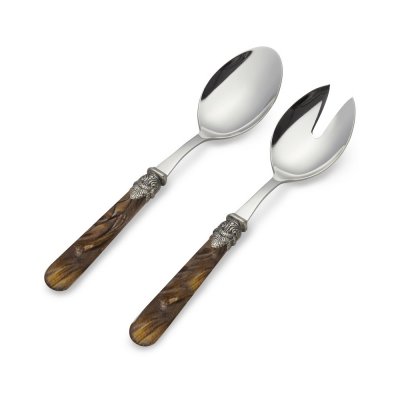 CUBIERTOS PARA ENSALADA BACCI FIRENZE SAKURA BROWN