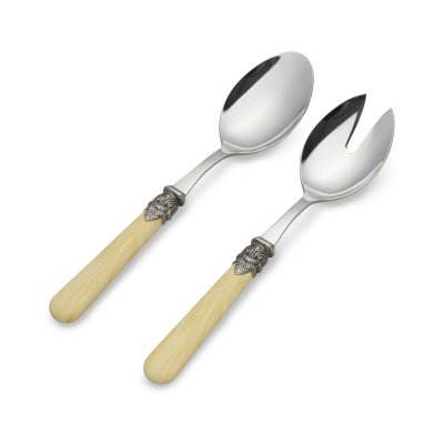 CUBIERTOS PARA ENSALADA BACCI FIRENZE SAKURA BEIGE