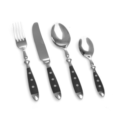 SET DE CUBIERTOS MEDITERRANEAN CLASSIC SAKURA  ACERO INOXIDABLE 24 PIEZAS