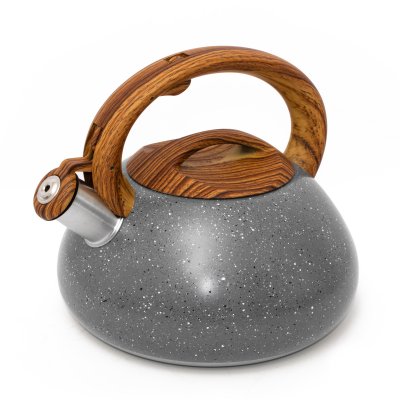 PAVA SILBADORA SAKURA MANHATTAN GRIS DE ACERO INOXIDABLE 3 LITROS