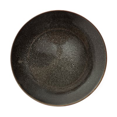 PLATO PLAYO SAKURA LAVA BLACK REACTIVE GLAZE DE PORCELANA 27 CM