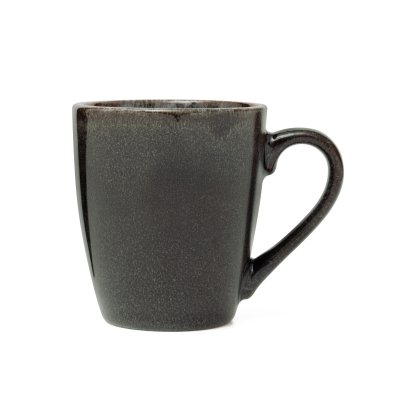 JARRO MUG SAKURA LAVA BLACK REACTIVE GLAZE DE PORCELANA 350 ML