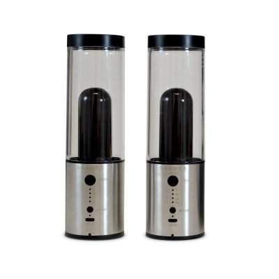SET SALT & PEPPER SAKURA PRESTIGE ELECTRIC - MOLINILLOS ELECTRICOS DE SAL Y PIMIENTA 20 CMS