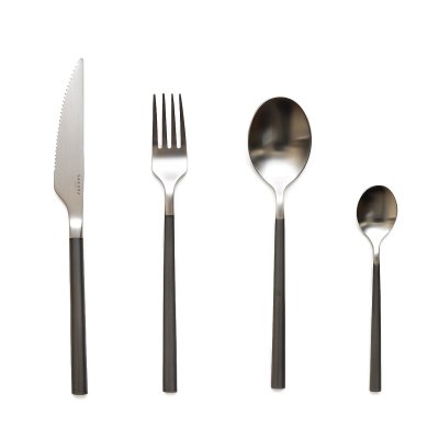 SET X24 PIEZAS CUBIERTOS SAKURA NIGHT REFLECTION BRUSHED - MATE