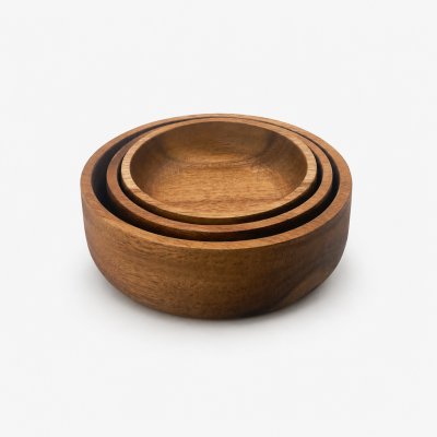 SAKURA 3-PIECE BOWL SET ACACIA PHUKET EDITION - SMALL / MEDIUM / LARGE